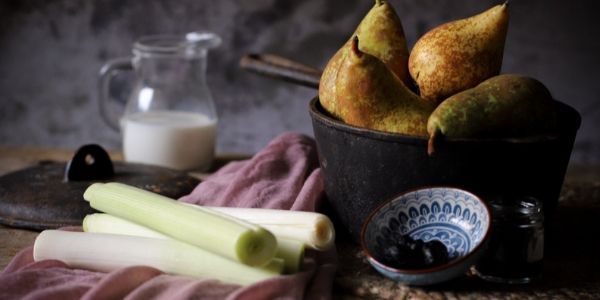 Salsa de peras y trufa