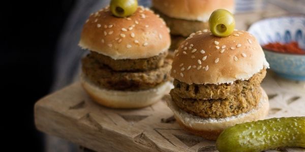 Hamburguesas veganas de lentejas