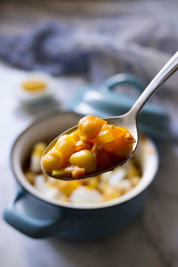 garbanzos con calabaza