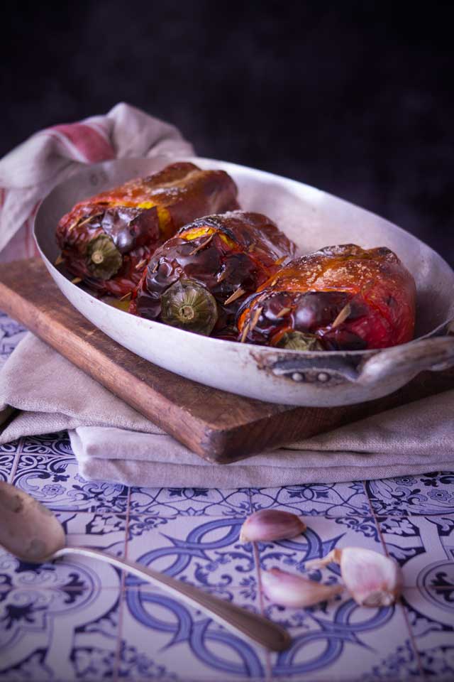pimientos rellenos de arroz